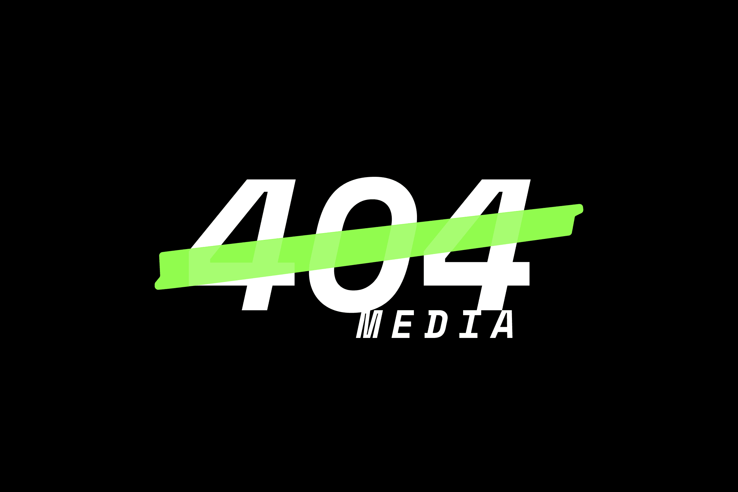 The 404 Media logo lockup